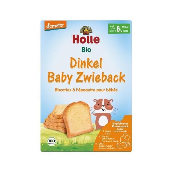 Produktfoto zu VPE Babyzwieback Dinkel 6x200g Holle