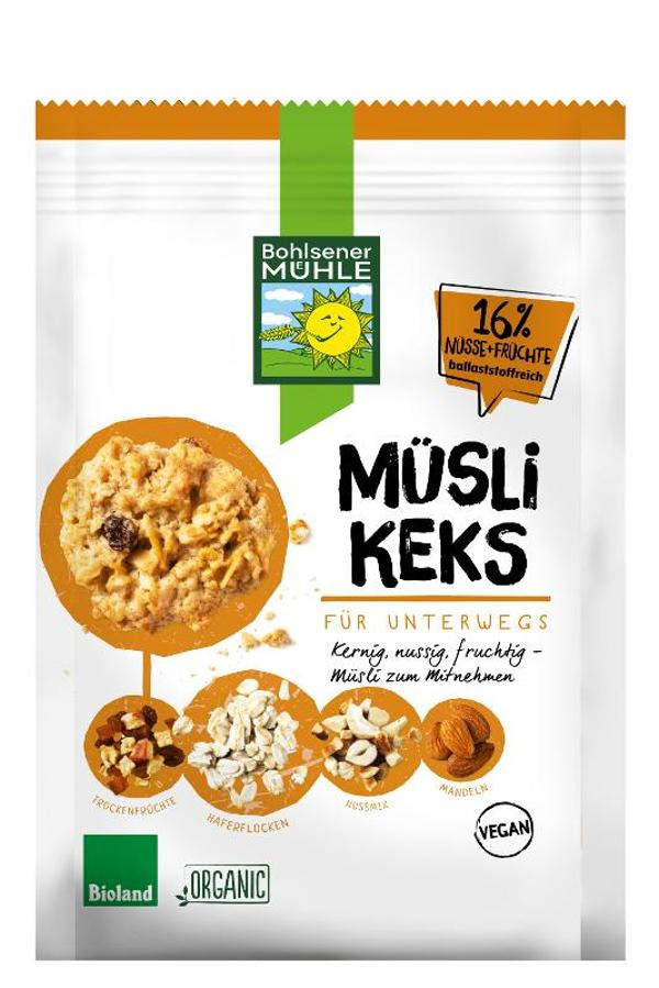 Produktfoto zu Müsli Keks 150g Bohlsener Mühle