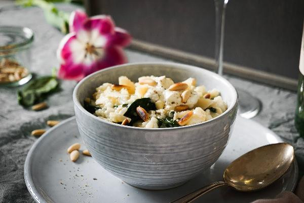 Produktfoto zu Rezeptkarte Spinat Risotto