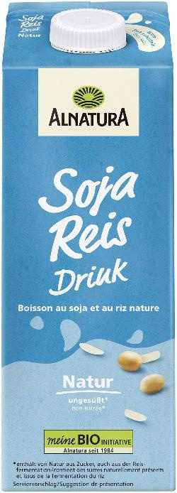 Produktfoto zu Soja Reis Drink Natur 1 l Alnatura