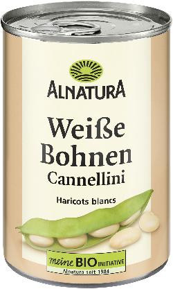 Produktfoto zu Weiße Bohnen in der Dose 400g Alnatura