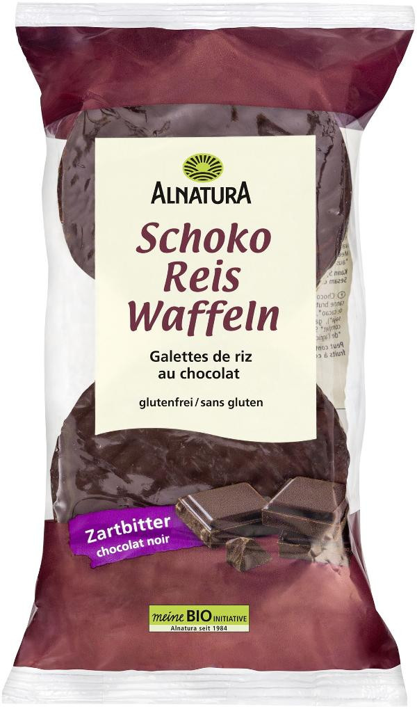 Produktfoto zu Schoko Reiswaffeln Zartbitter 100g Alnatura