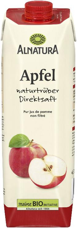 Produktfoto zu Apfelsaft naturtrüb 1 l Alnatura