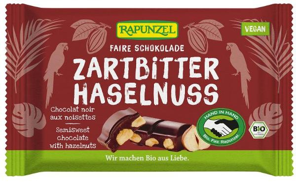 Produktfoto zu Zartbitter Schokolade 60% mit ganzen Nüssen HIH 100g Rapunzel