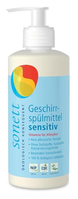 Produktfoto zu Geschirrspülmittel Sensitiv im Spender 0,3l Sonett