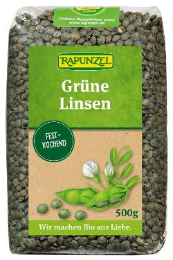 Produktfoto zu Linsen grün 500g Rapunzel