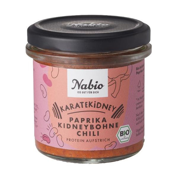 Produktfoto zu Karatekidney Paprika Kidneybohne Chili 140g Nabio