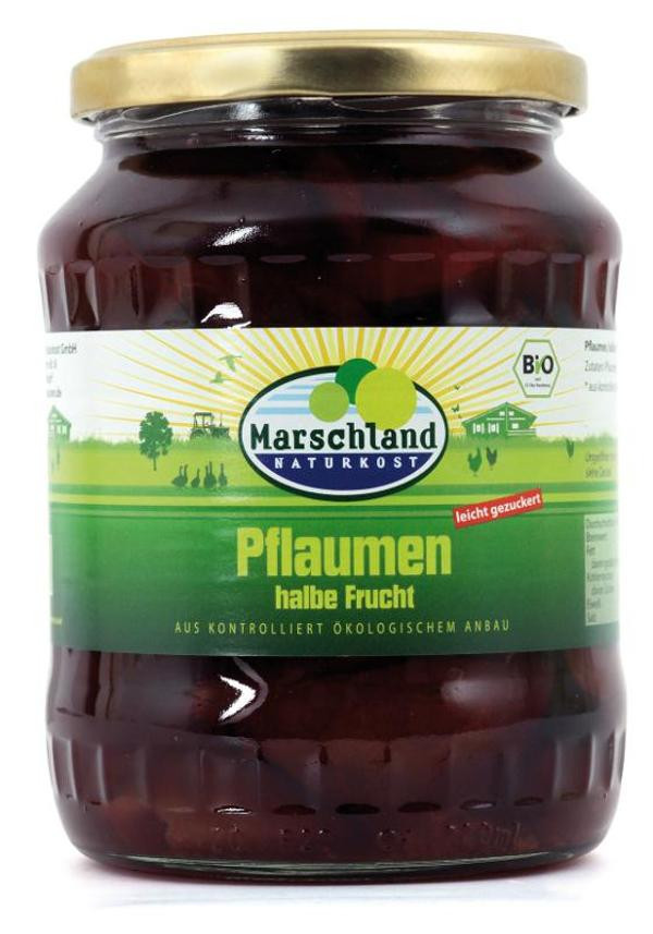 Produktfoto zu Pflaumen halbe Frucht 720 ml Marschland