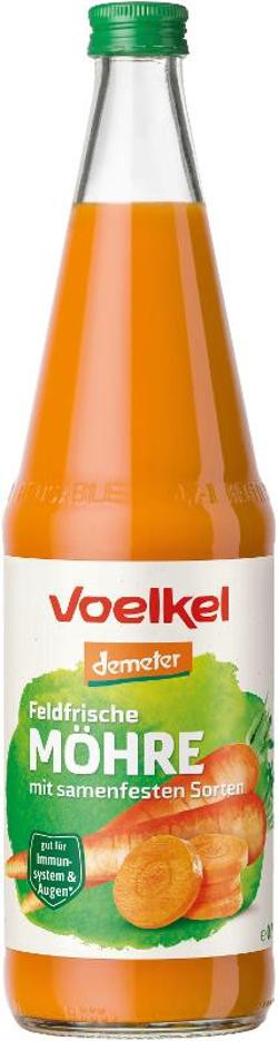 Produktfoto zu Feldfrischer Möhrensaft 0,7 l Voelkel