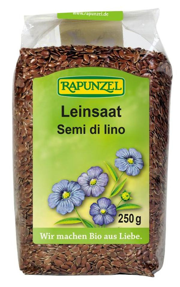 Produktfoto zu Leinsaat braun 250g Rapunzel