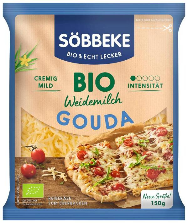 Produktfoto zu VPE Gouda  gerieben mind. 48% 12x100g Söbbeke