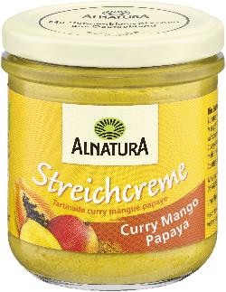 Produktfoto zu Streichcreme Curry Mango Papaya 180g Alnatura