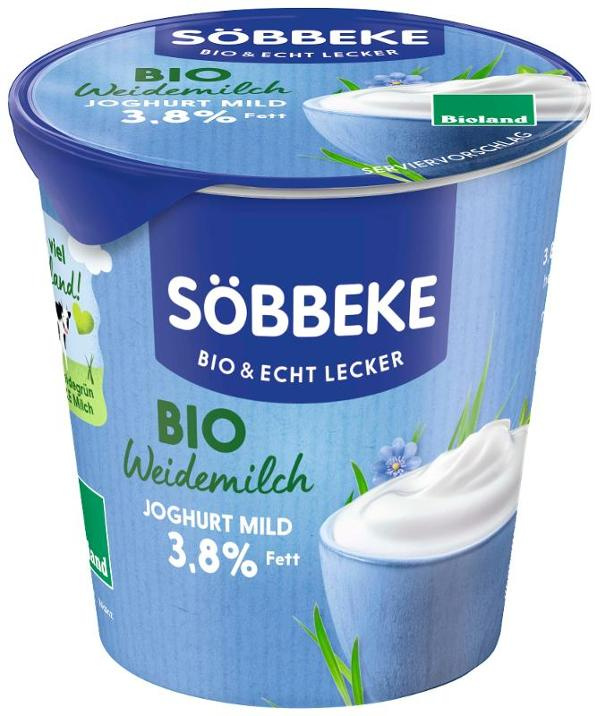 Produktfoto zu Joghurt mild natur 3,8% 150g Söbbeke