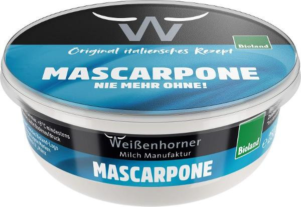 Produktfoto zu VPE Mascarpone 80% 6x250g Weißenhorner