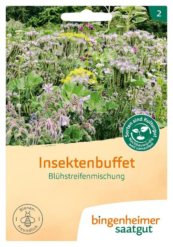 Produktfoto zu Saatgut Blühstreifenmischung "Insektenbuffet" 37g Bingenheimer Saatgut