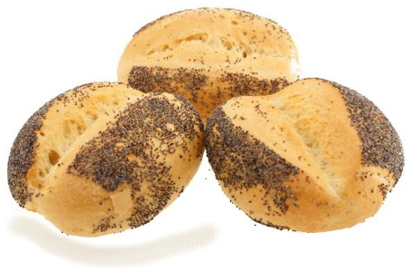 Produktfoto zu Helle Brötchen mit Mohn Bußmann's Backwerk