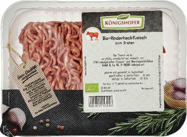 Produktfoto zu Rinderhackfleisch 250g Königshofer