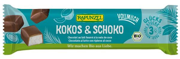 Produktfoto zu Kokos-Happen Vollmilch 50g Rapunzel