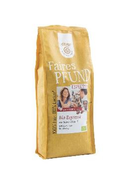 Produktfoto zu Faires Pfund Espresso ganze Bohne 500g GEPA