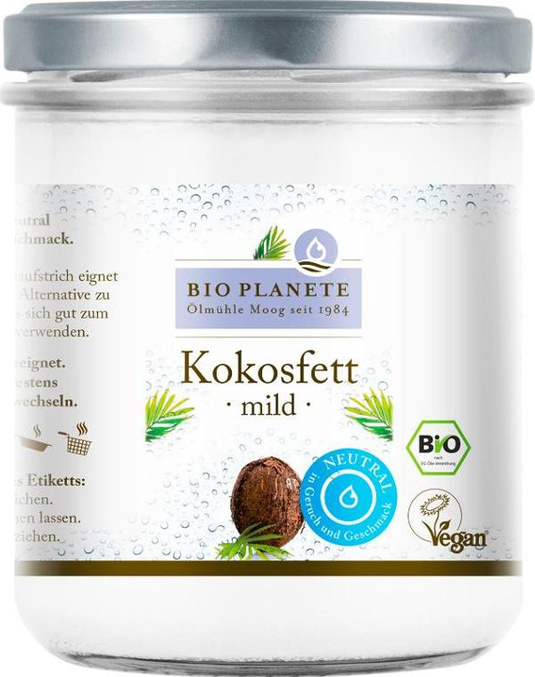 Produktfoto zu VPE Kokosfett desodoriert 6x0,4 L Bio Planete