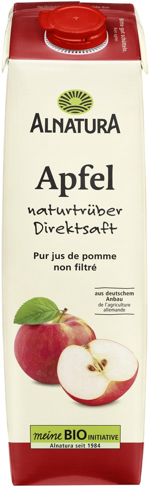 Produktfoto zu Apfelsaft naturtrüb 1 l Alnatura