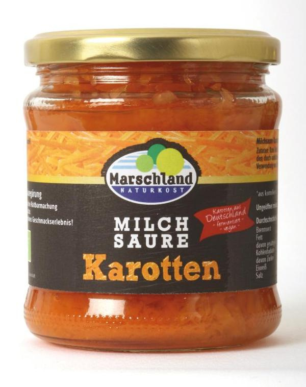 Produktfoto zu Karotten fermentiert 370ml Marschland