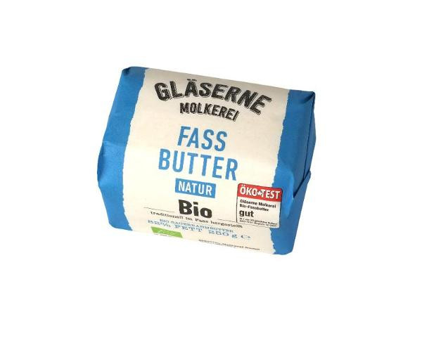 Produktfoto zu Fassbutter Sauerrahm 250g Gläserne Molkerei