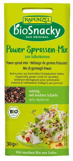 Produktfoto zu Keimsaat Power Sprossen-Mix 30g bioSnacky Rapunzel