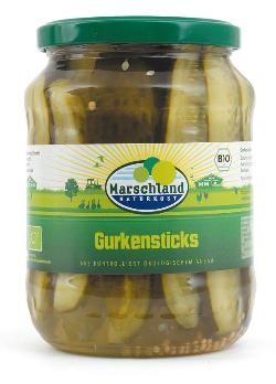 Produktfoto zu VPE Gurkensticks 6x670ml Marschland