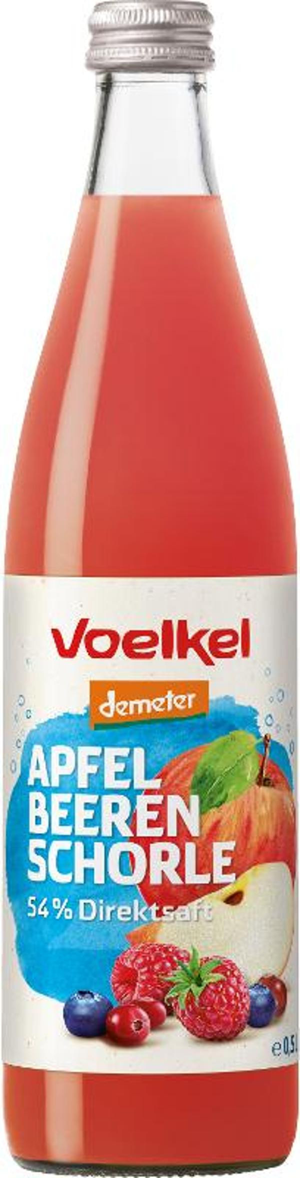 Produktfoto zu VPE Apfel Waldbeeren Schorle 10x0,5l Voelkel