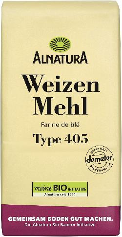 Produktfoto zu Weizenmehl Type 405 1 kg Alnatura