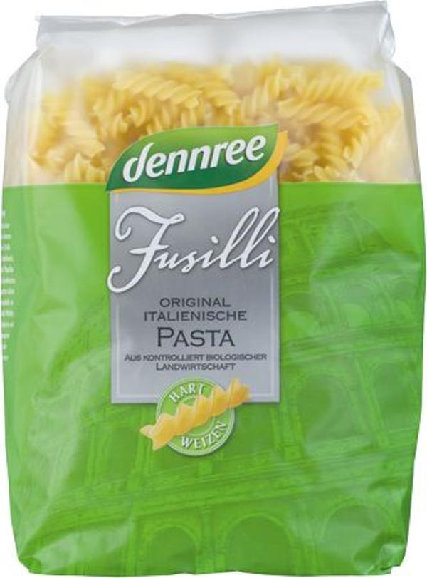 Produktfoto zu Nudeln Fusilli hell 1kg dennree