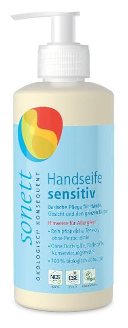 Produktfoto zu Handseife sensitiv Spender 300ml Sonett