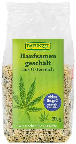 Produktfoto zu Hanfsamen geschält 200g Rapunzel