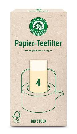 Produktfoto zu Teefilter Papier 100 Stück Lebensbaum