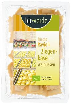 Produktfoto zu Frische Ravioli mit Ziegenkäse 250g bio-verde