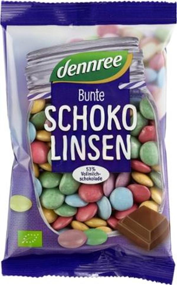 Produktfoto zu VPE Bunte Schokolinsen 10x100g dennree