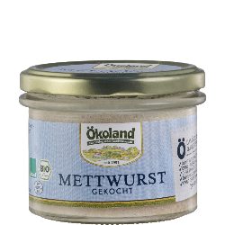 Produktfoto zu Mettwurst gekocht im Glas 160g Ökoland