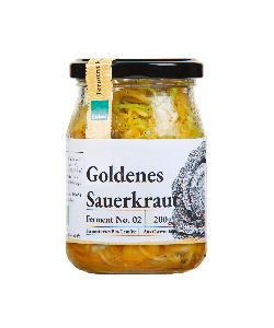 Produktfoto zu Goldenes Sauerkraut Ferment 200g Schnelles Grünzeug OWL