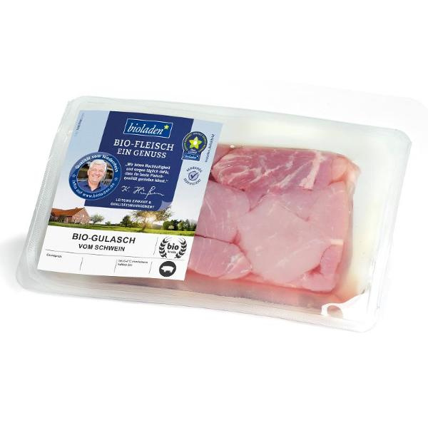 Produktfoto zu Gulasch vom Schwein ca. 400g bioladen