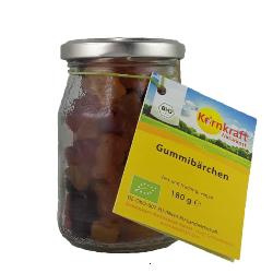 Produktfoto zu Gummibärchen im Pfandglas 180g Kornkraft Naturkost