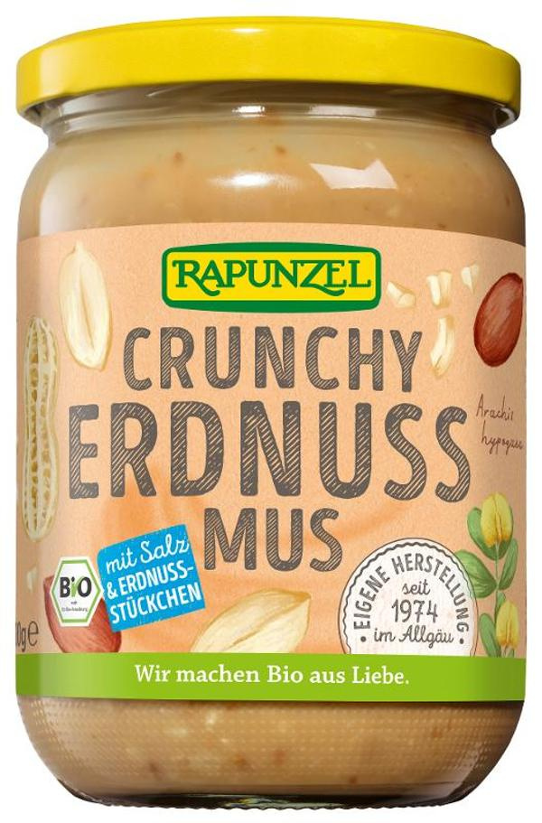 Produktfoto zu VPE Erdnussmus Crunchy mit Salz 6 x 500 g Rapunzel