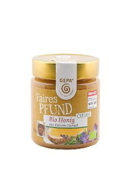 Produktfoto zu Faires Pfund Honig cremig 500g GEPA