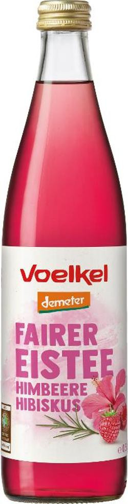 Produktfoto zu VPE Eistee mit Himbeere Hibiskus 10x0,5l Voelkel