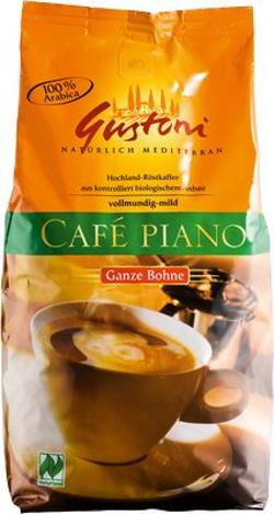 Produktfoto zu VPE Cafe Piano ganze Bohnen 6x1kg Gustoni