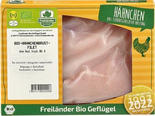 Produktfoto zu Hähnchenbrustfilet ca. 350g Freiländer Bio Geflügel