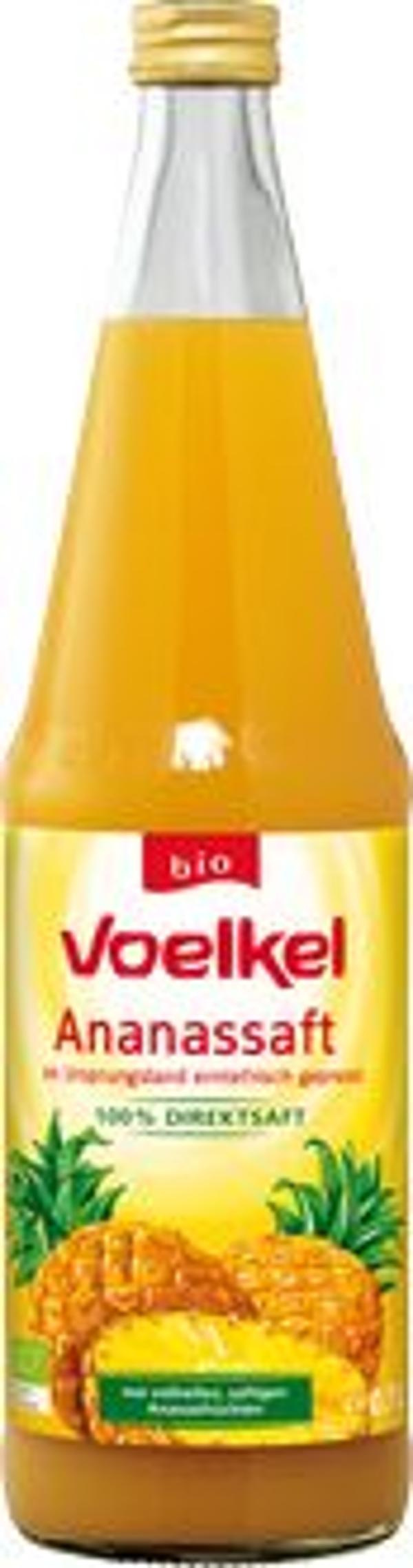 Produktfoto zu Ananassaft 0,7 l Voelkel