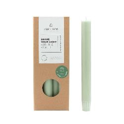 Produktfoto zu 10er Pack Dinner Candle green Originalhome