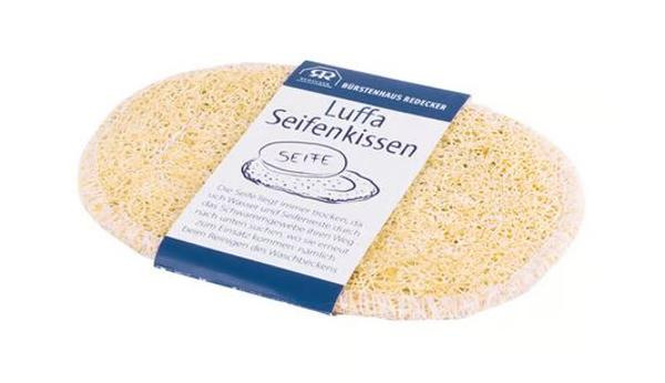 Produktfoto zu Luffa Seifenkissen oval Bürstenhaus Redecker