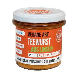 Produktfoto zu Vegane Art... Teewurst mit grünem Pfeffer 140g HEDI Naturkost